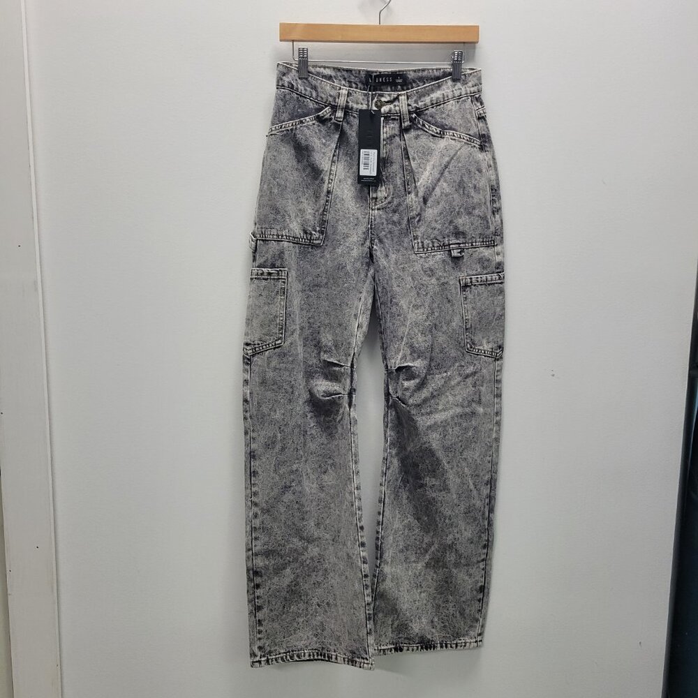 NWT Lioness Miami Vice Stonewash Baggy Skater Jeans Size 4